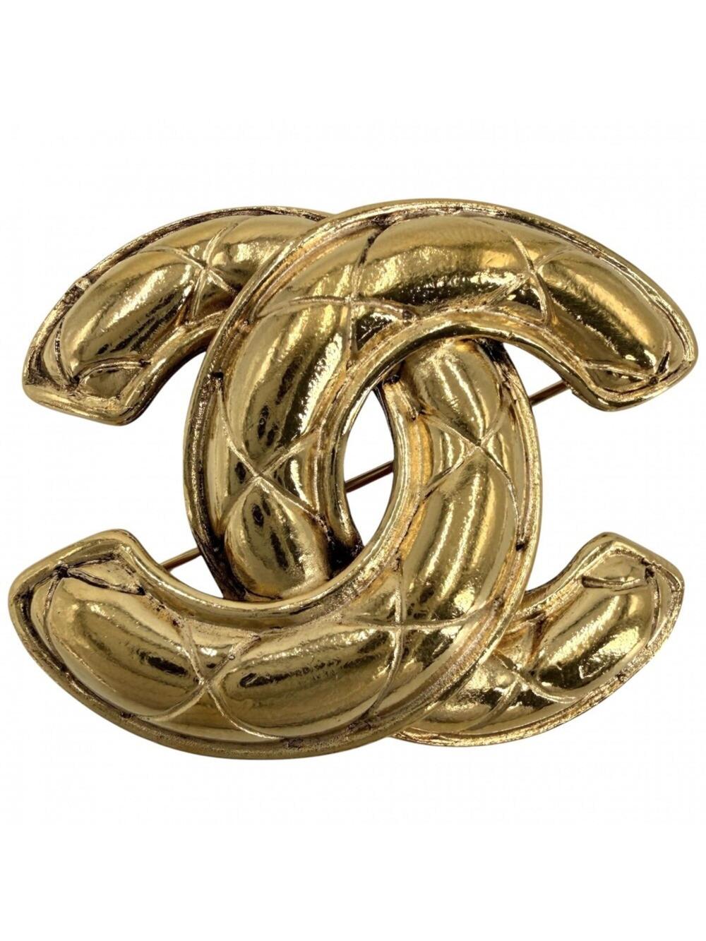 Chanel Cc Logo Brooch Metal #343269C93B